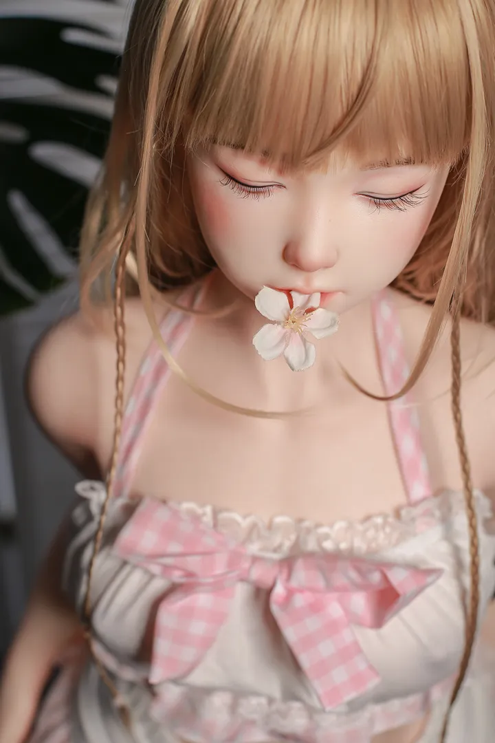 125cm (4ft1) Real skin texture Silicone Sex Doll Meyo, ROS Head 128B